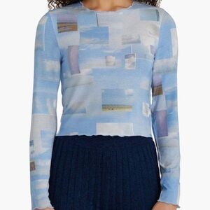 Paloma Wool Sky Long Sleeve T-shirt Top - Flawed